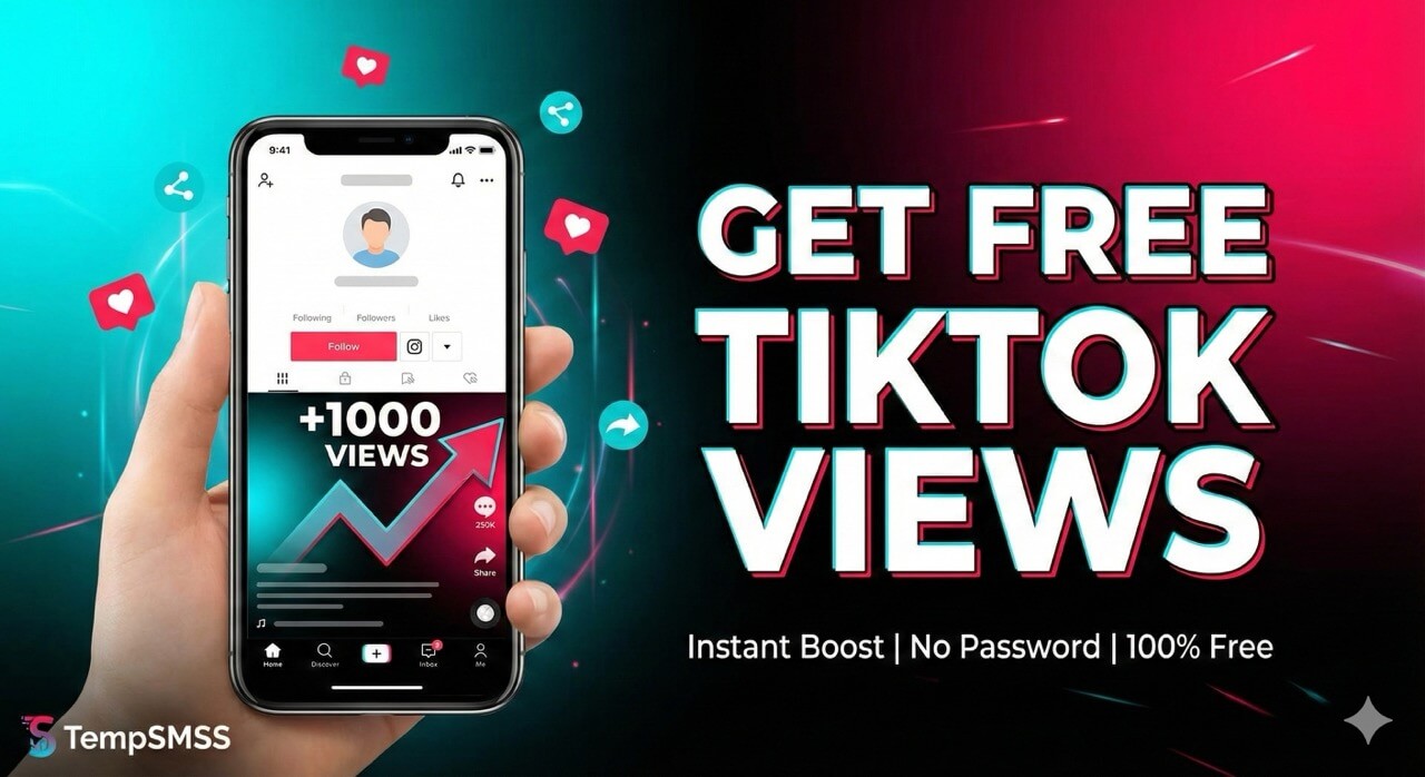 Receive Temp SMS - Get Free TikTok Views tempsmss.com